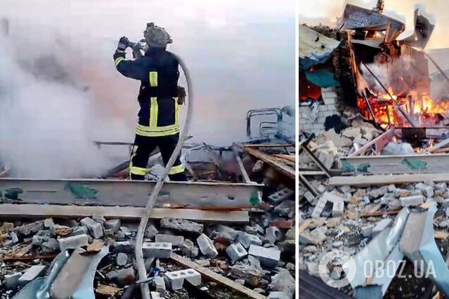 Росіяни обстріляли Херсонщину: цілили по рятувальниках, які приїхали гасити пожежу. Фото