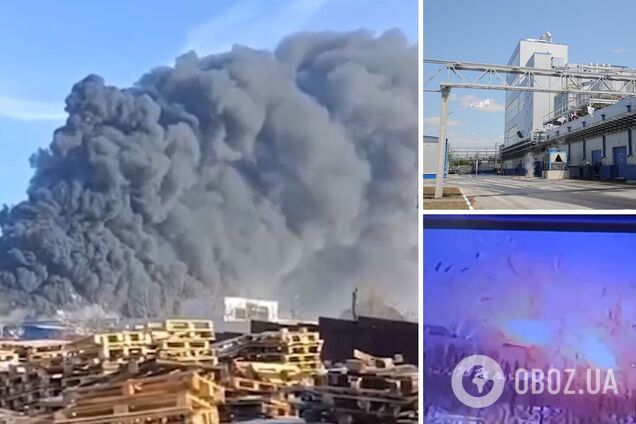 Момент взрыва на заводе в Ростовской области попал на видео: обломки разлетелись вокруг