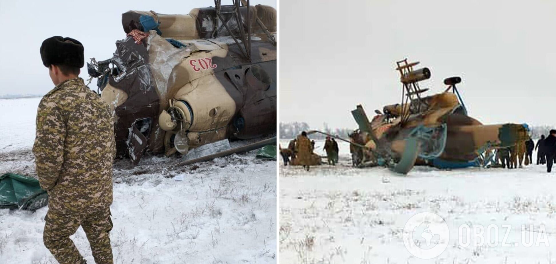В Бишкеке упал военный вертолет Ми-8: есть погибший и раненые
