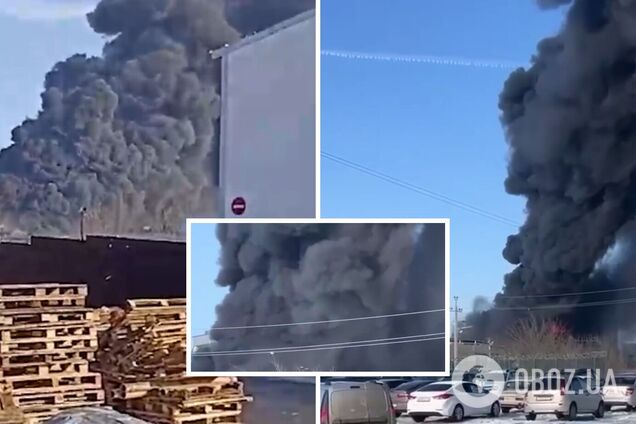 У Ростовській області потужна пожежа на заводі, валить дим: пропагандист поскаржився на атаку, а потім 'дав задню'. Відео