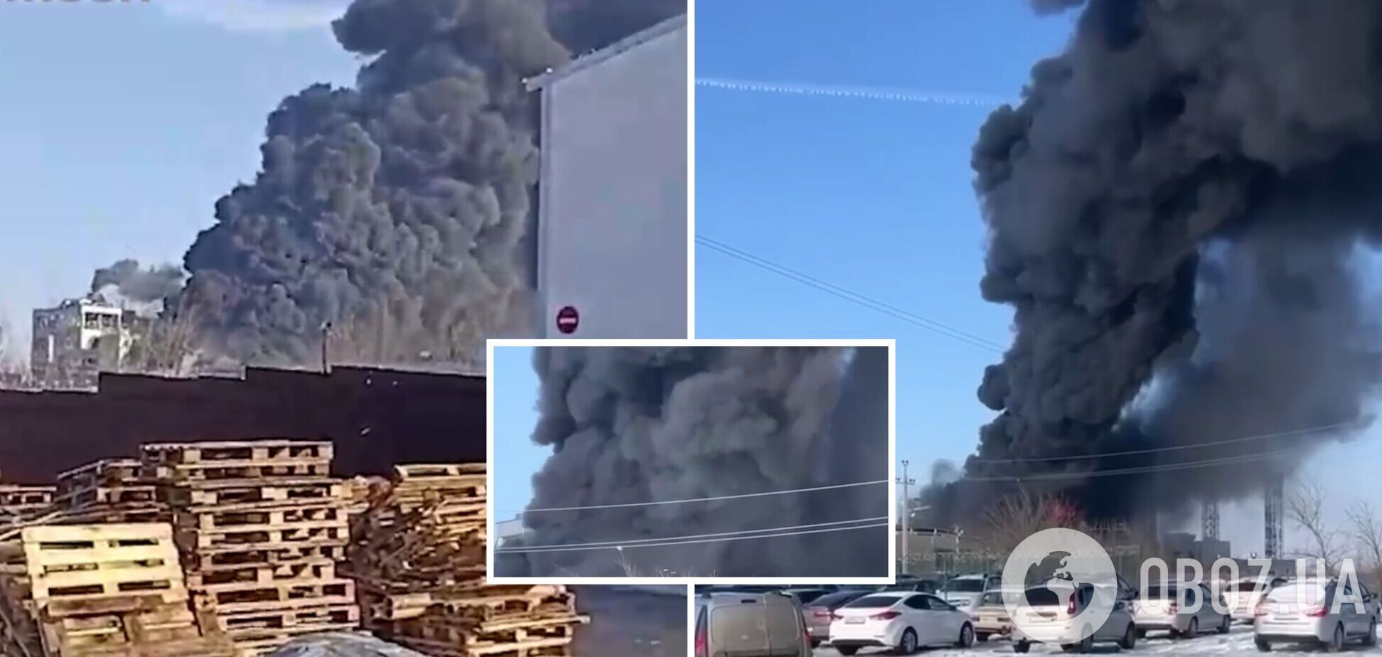 У Ростовській області потужна пожежа на заводі, валить дим: пропагандист поскаржився на атаку, а потім 'дав задню'. Відео