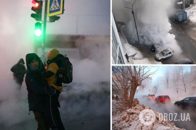 У Новосибірську в РФ сотні будинків залишилися без опалення через аварію: вночі очікується -25 градусів. Фото і відео