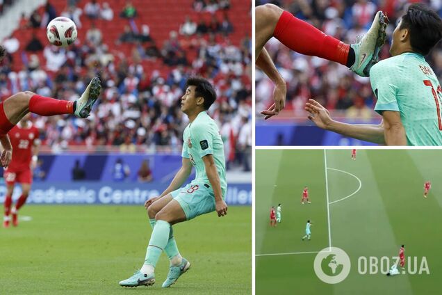 На Кубке Азии футболист шипами бутсы ударил в лицо сопернику. Видео