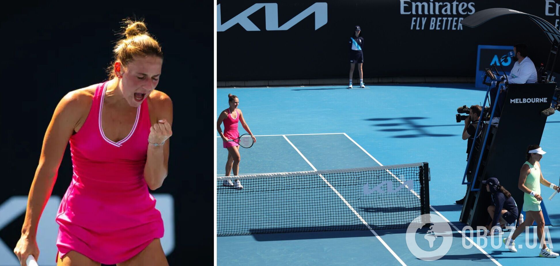 Костюк звинуватили у 'просуванні політичних тем' після відмови тиснути руку росіянці на Australian Open. Відео