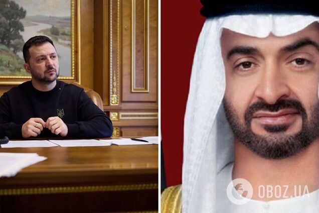 Зеленський обговорив з президентом ОАЕ можливість довготривалої фінансової підтримки України