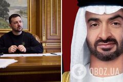 Зеленський обговорив з президентом ОАЕ можливість довготривалої фінансової підтримки України