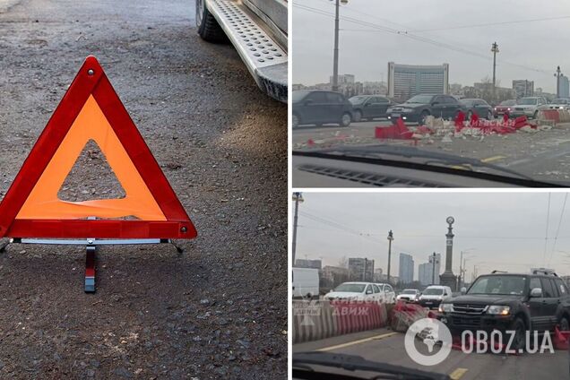 ДТП произошло на мосту Патона