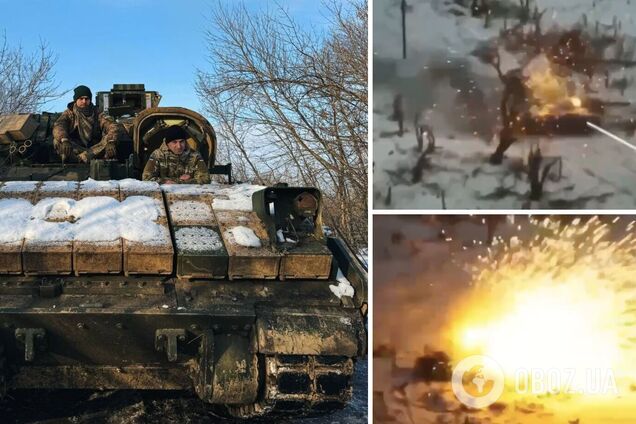 Украинская БМП Bradley эффектно уничтожила российский танк Т-90М 'Прорыв': стали известны имена героев. Фото и видео