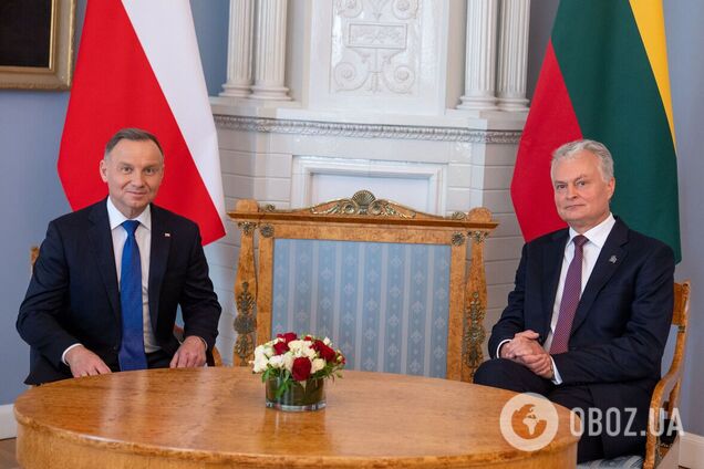 Президенти Польщі й Литви зустрінуться у Вільнюсі: говоритимуть про Україну