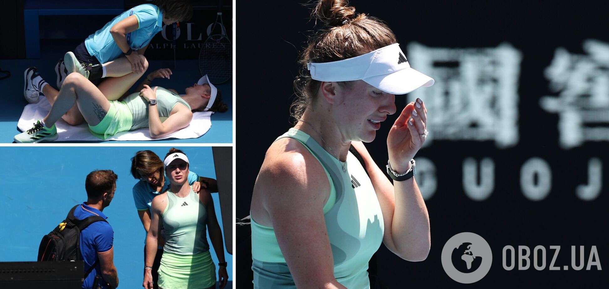 'Выстрелил мне в спину': Свитолина со слезами снялась с 1/8 финала Australian Open-2024