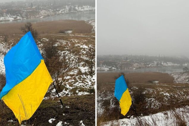 Українські патріоти у День соборності підняли синьо-жовтий прапор в окупованій Макіївці. Відео