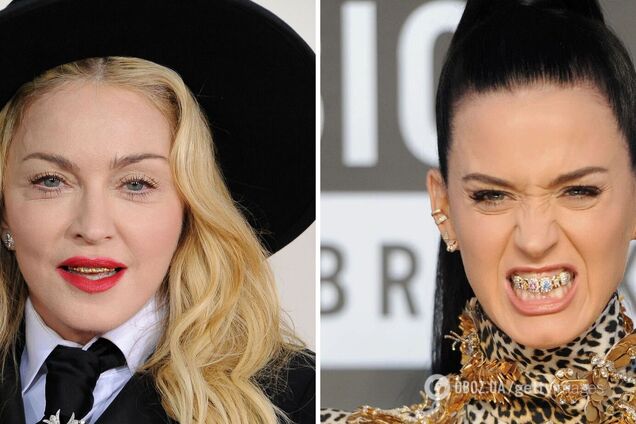 Сталеві ікла, грілзи та протези, як у 'Щелепах'. Каньє Вест і ще 5 зірок, які шокували 'металевою' усмішкою