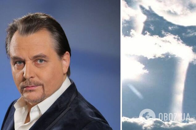 'Это знак!' Украинский певец Анатолий Матвийчук увидел в небе 'изображение Богоматери' и показал фото
