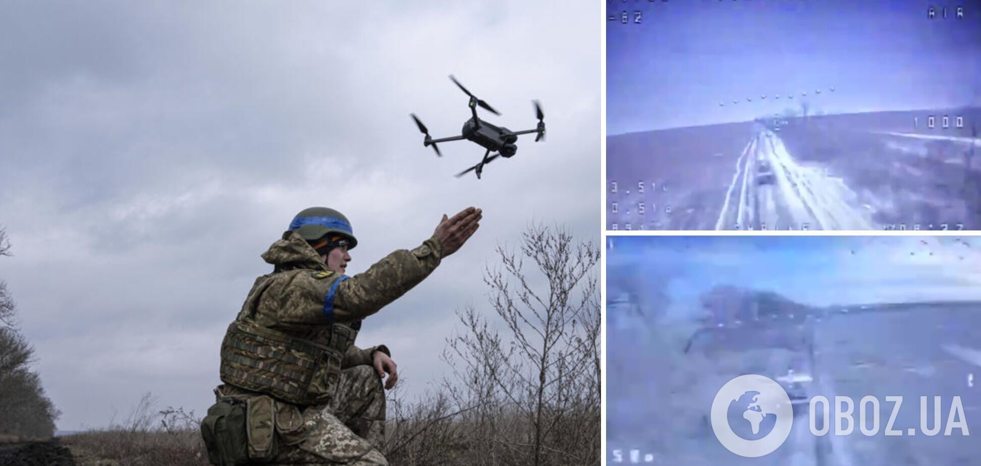 Мінус один: захисники України за допомогою дрона знищили російський танк на Лиманському напрямку. Відео