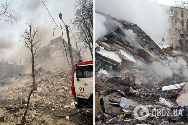 В Харькове из-под завалов дома спасли мужчину: под руинами остаются его жена и ребенок