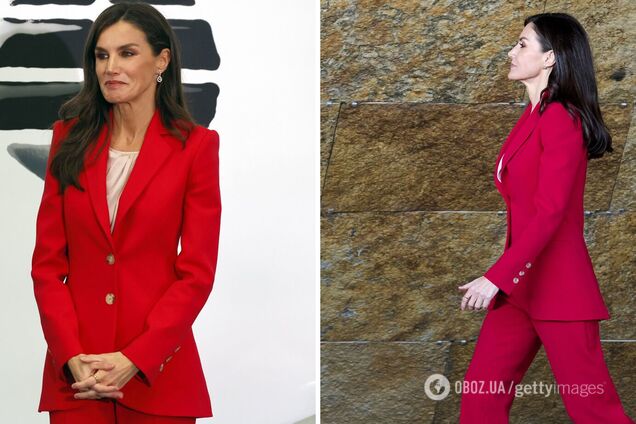 Королева Летиція вийшла в люди у найрозкішнішому костюмі сезону: вона вже носила його раніше. Фото