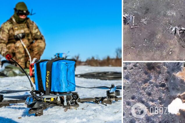 Окупанти намагалися сховатися в 'норах': нацгвардійці показали, як нищать ворога за допомогою дронів. Відео