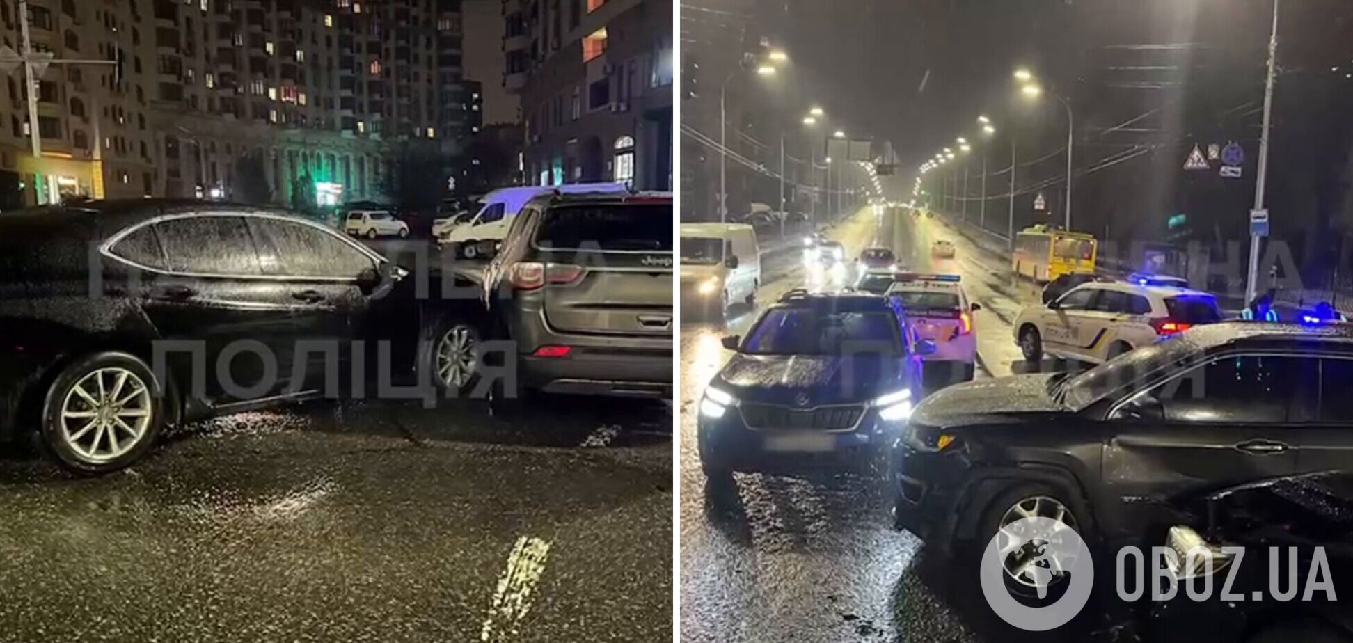 В Киеве водитель попала в ДТП и устроила еще две аварии, убегая от патрульных: чем все закончилось. Видео