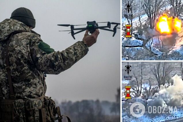 Завітав у траншею до окупантів: у ЗСУ показали роботу українського дрона 'Мамонт'. Відео