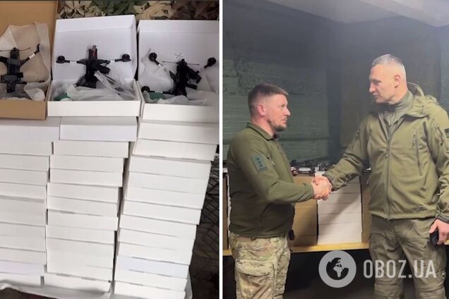 Кличко передав військовим FPV-дрони та системи РЕБ