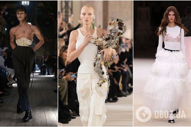 Діти-роботи з мікросхемами, оголені груди і зефірні сукні: Андре Тан назвав найяскравіші образи на Тижні високої моди в Парижі