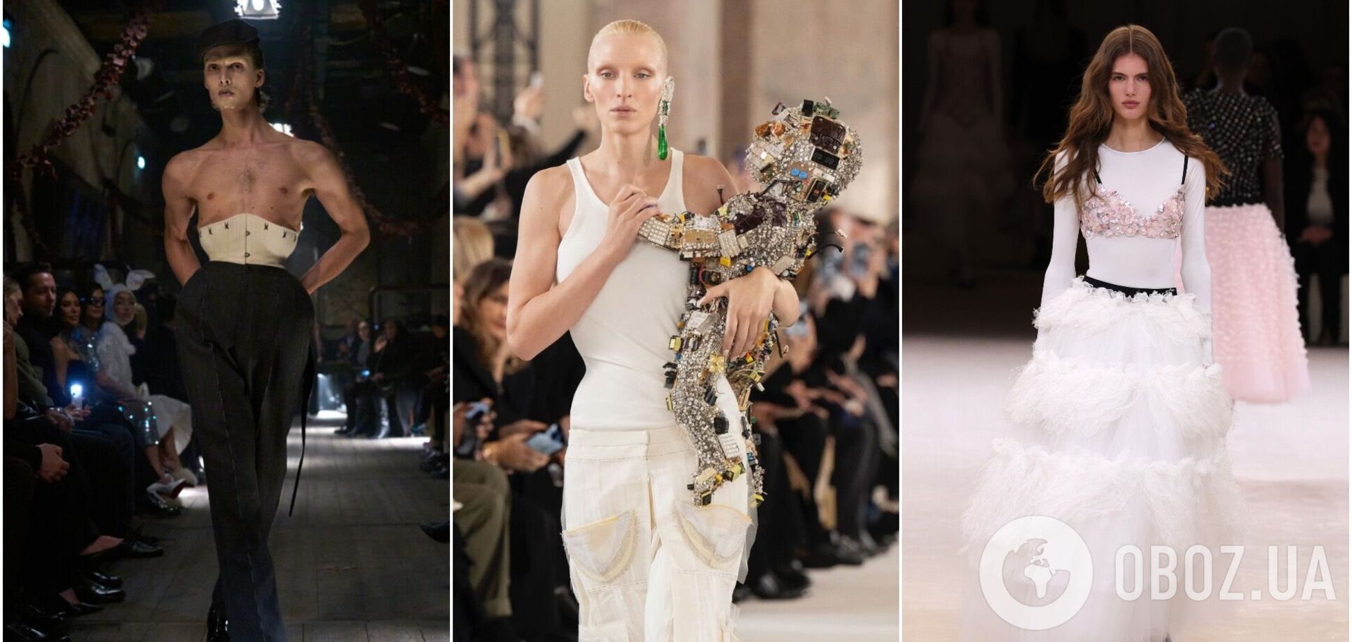Діти-роботи з мікросхемами, оголені груди і зефірні сукні: Андре Тан назвав найяскравіші образи на Тижні високої моди в Парижі