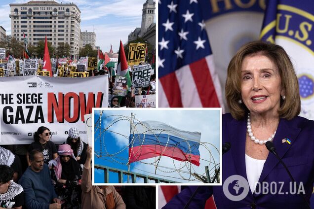 Протестующие, которые требуют прекращения огня в Газе, могут быть связаны с Россией, – Пелоси