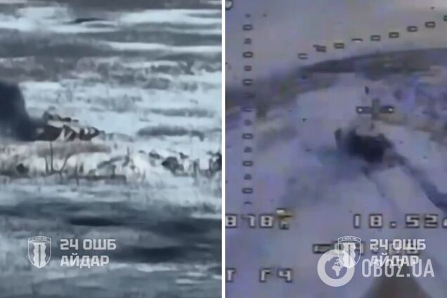 Вивів з ладу російську техніку: в ЗСУ показали роботу дрона штурмового батальйону 'Айдар'. Відео