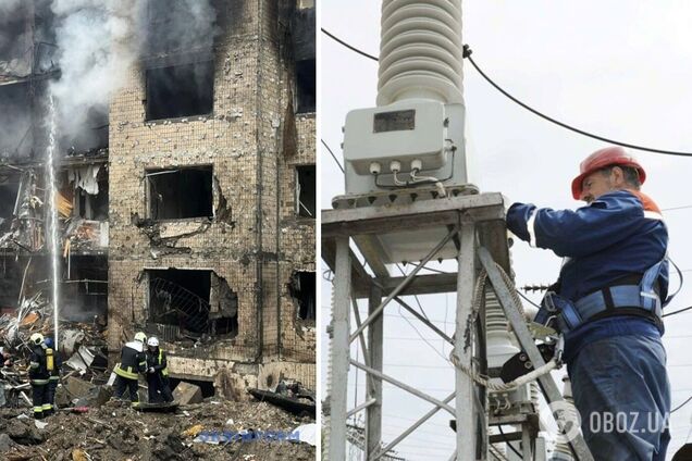 Енергетики ДТЕК працюють над забезпеченням надійної роботи електромереж після атаки на Київщину
