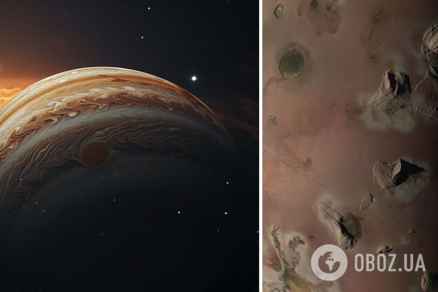 NASA показало 10-кілометрові гори на унікальному фото вулканічного супутника Юпітера Іо