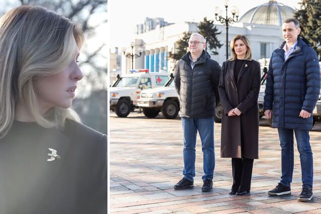 Золотий голуб на чорному тлі. Зеленська вразила неймовірним весняним образом