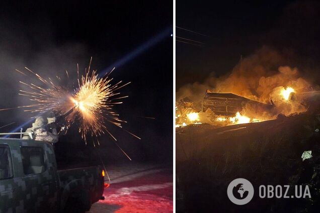 На Николаевщине из-за падения обломков дрона вспыхнул грузовик с семенами подсолнечника: пострадал водитель. Фото