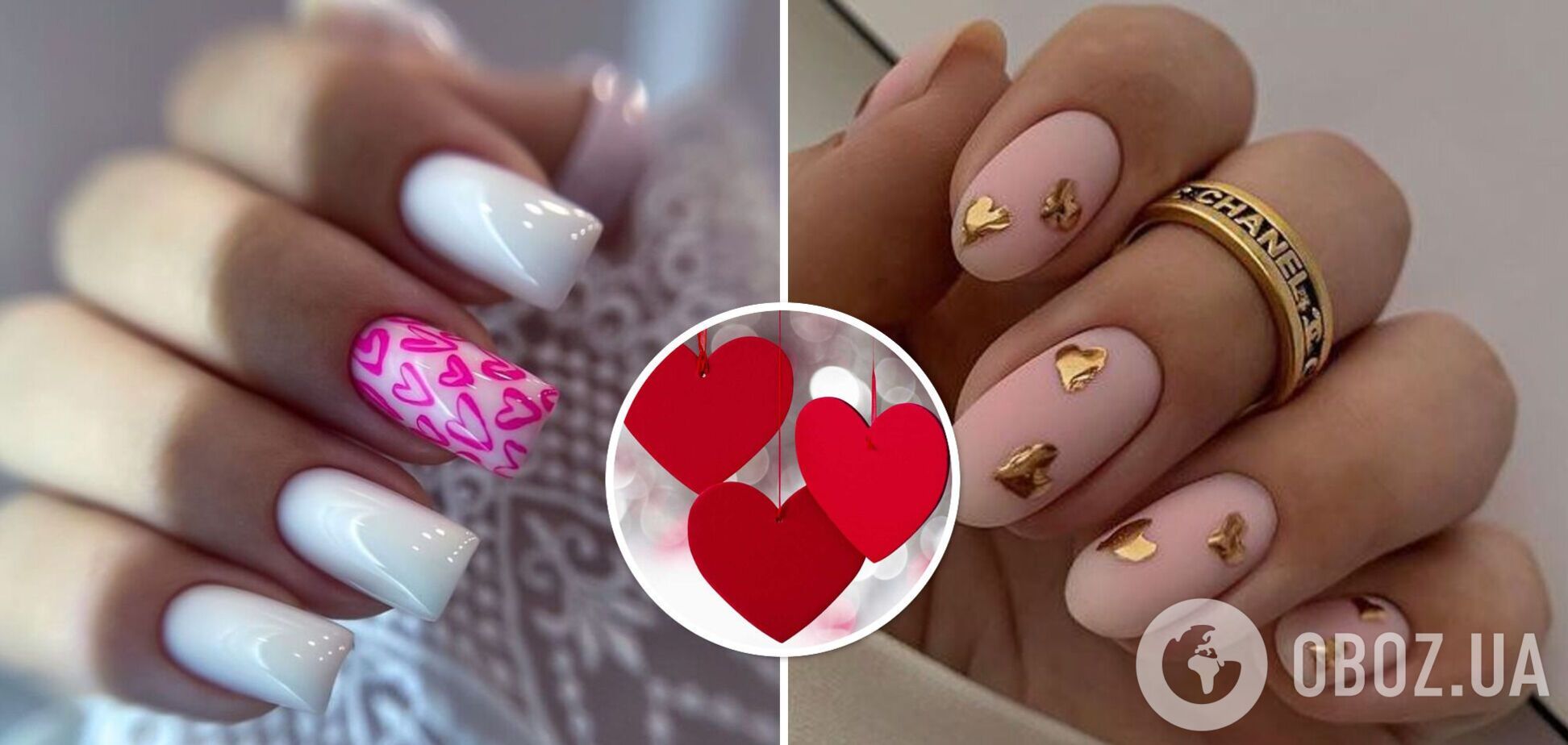 Маникюр с сердечками: 14 красивых дизайнов ногтей на день святого Валентина.