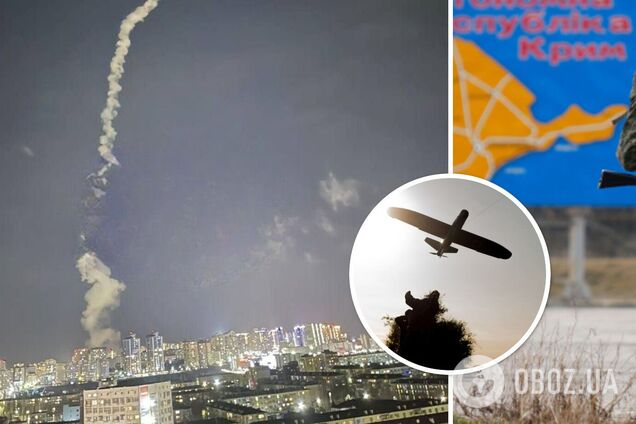 В оккупированном Крыму и Новороссийске прогремели взрывы: сообщают о массированной атаке беспилотников. Фото и видео