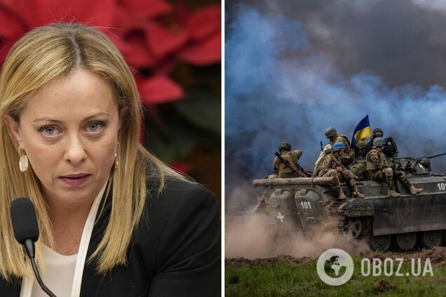 Передача Украине оружия даст шанс достичь дипломатического решения войны, – Мелони