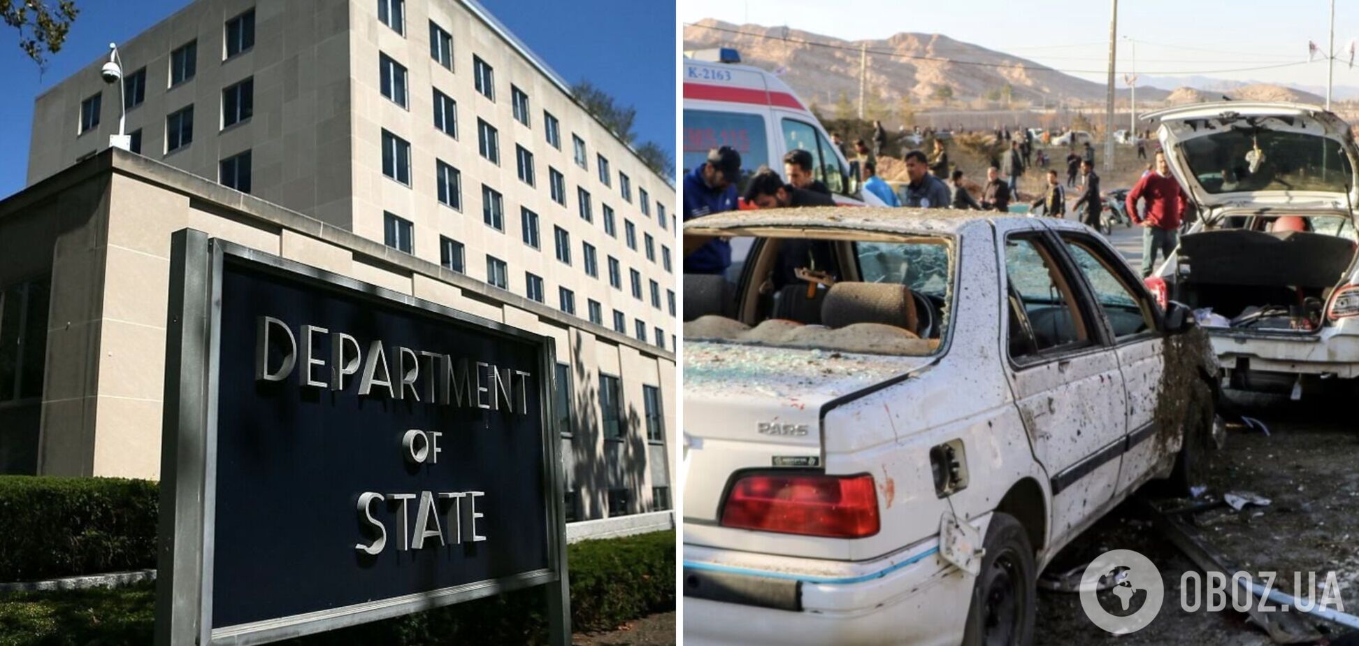 'Безпідставні твердження': Держдеп заперечив причетність США і Ізраїлю до вибухів у Ірані