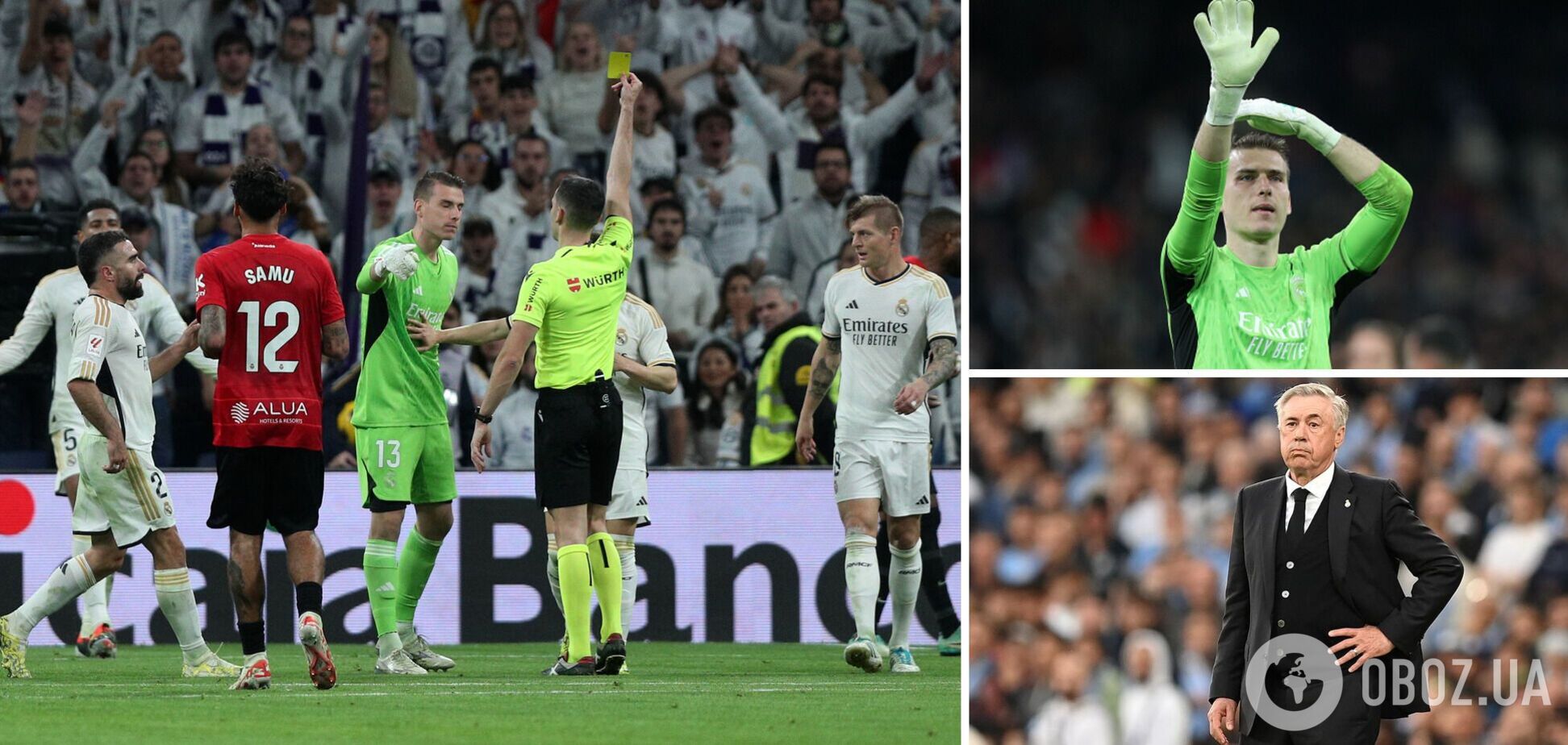 Анчелотти 'накинулся' на Лунина в раздевалке 'Реала' после случившегося в матче Ла Лиги – СМИ