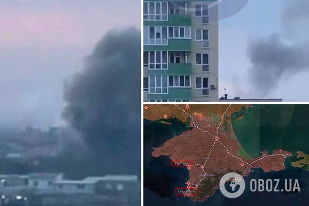 В оккупированном Крыму раздались взрывы в Евпатории и Севастополе: есть попадание в воинскую часть армии РФ. Фото и видео