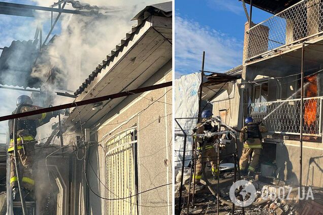 Россияне атаковали Никополь: ударный беспилотник попал в жилой дом. Фото