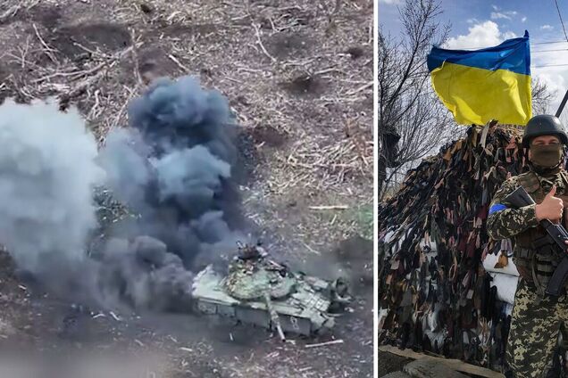 Уничтожение танка российских захватчиков