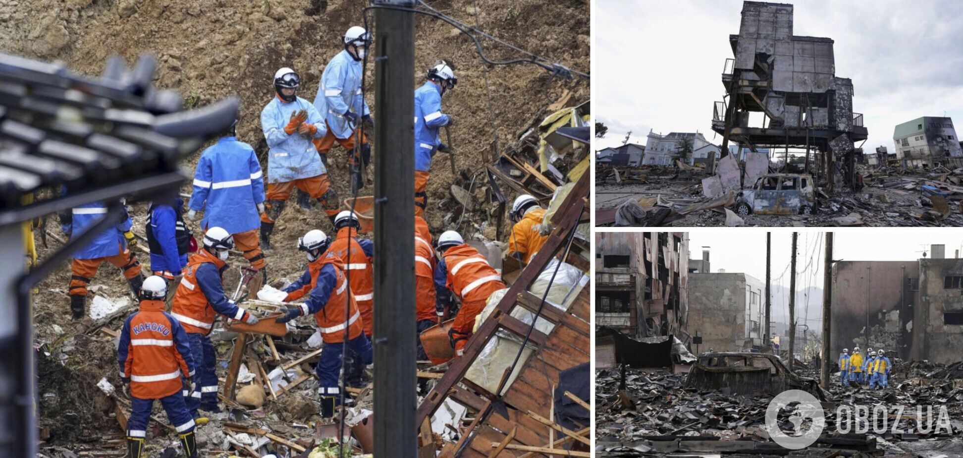 Кількість жертв землетрусу у Японії зросла до 168: пошуки тривають дев'ятий день. Фото руйнувань