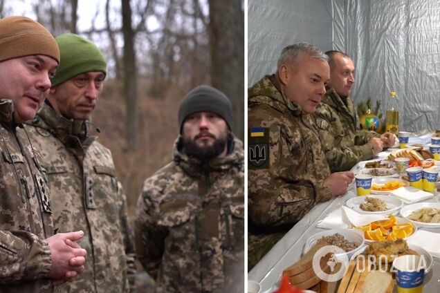 Наев посетил опорный пункт на Киевщине на Крещение и рассказал об обеспечении военных. Видео