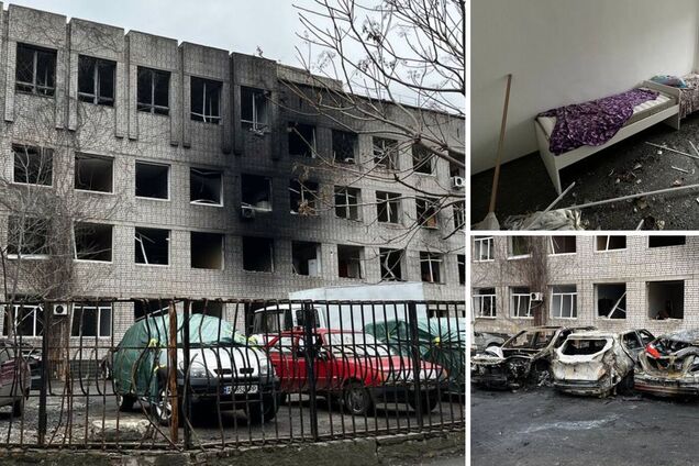 З'явилися фото гуртожитку в Дніпрі, в який у ніч на 7 січня влетів ворожий дрон