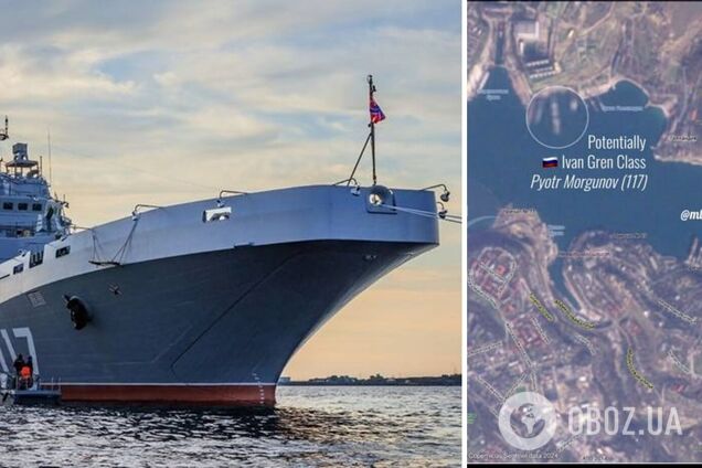 Окупанти перекинули в Севастополь новітній великий десантний корабель. Фото з супутника