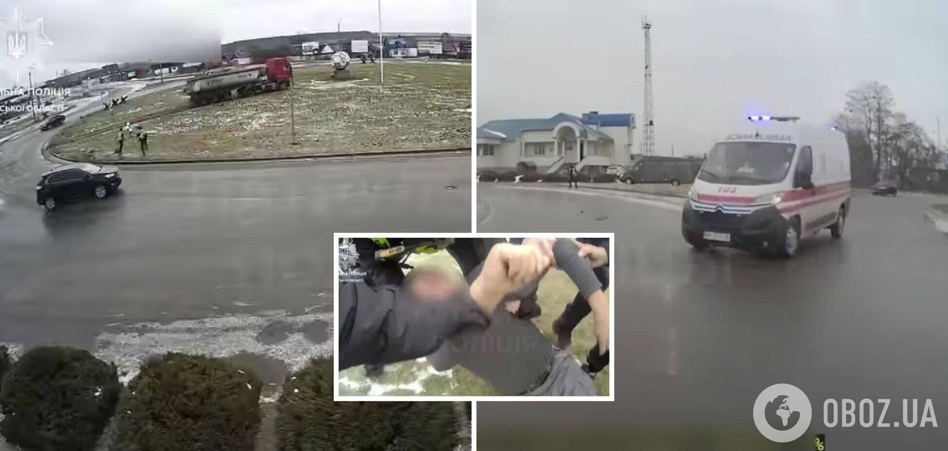 У Сарнах патрульні врятували водія вантажівки, який знепритомнів