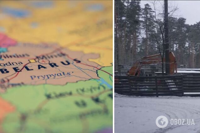 Минобороны Беларуси строит военный городок у границы с Украиной. Фото