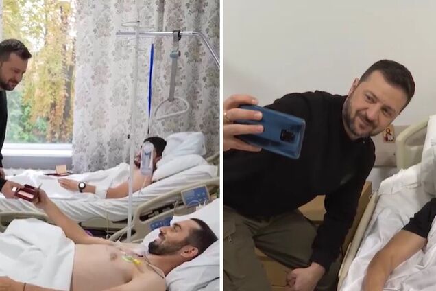 'Спасибо вам за все': Зеленский посетил воинов, которые проходят лечение после ранений, и вручил награды. Видео
