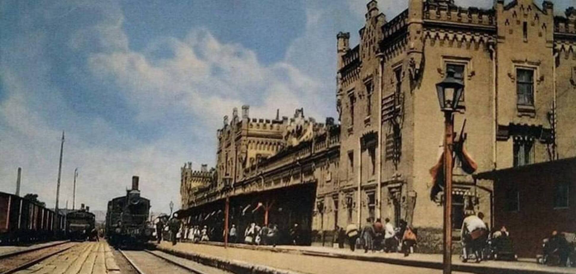 Як лицарський замок: яким був перший залізничний вокзал Києва понад 130 років тому. Фото