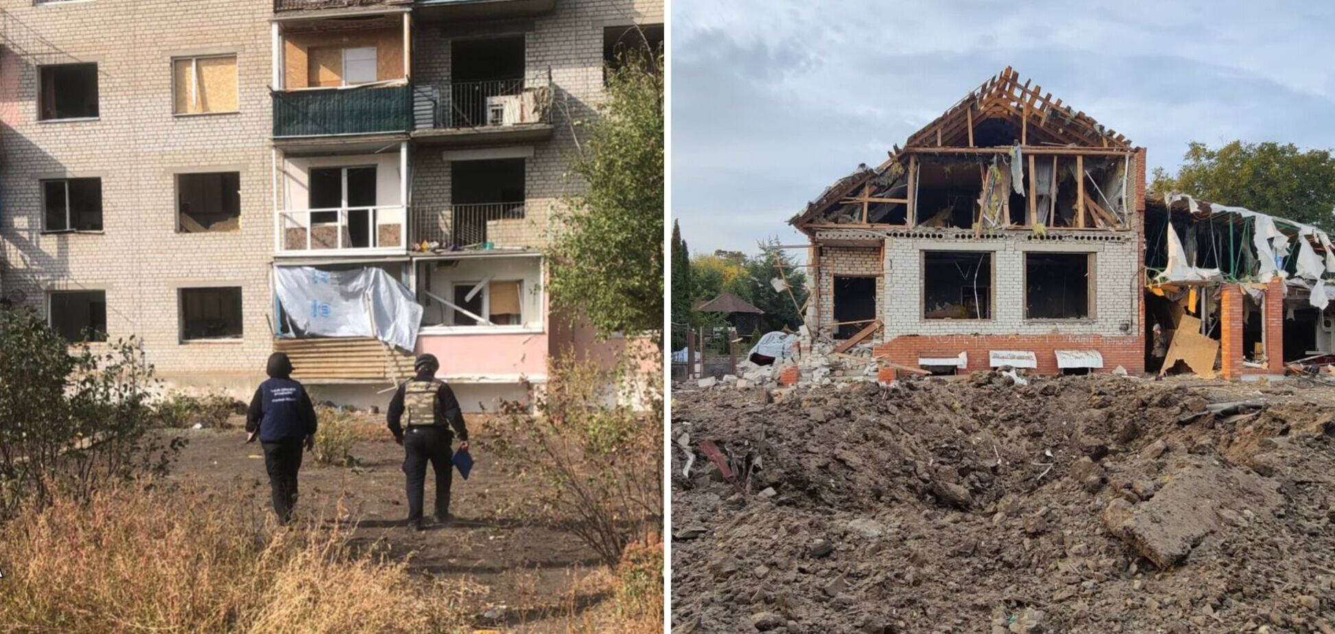 Российские военные ударили по Харьковщине: ранен мужчина, разрушены частные дома и магазины. Фото