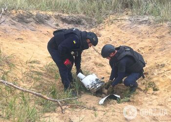 В Киевской области местные жители при поиске грибов нашли обломки ракеты. Подробности и фото